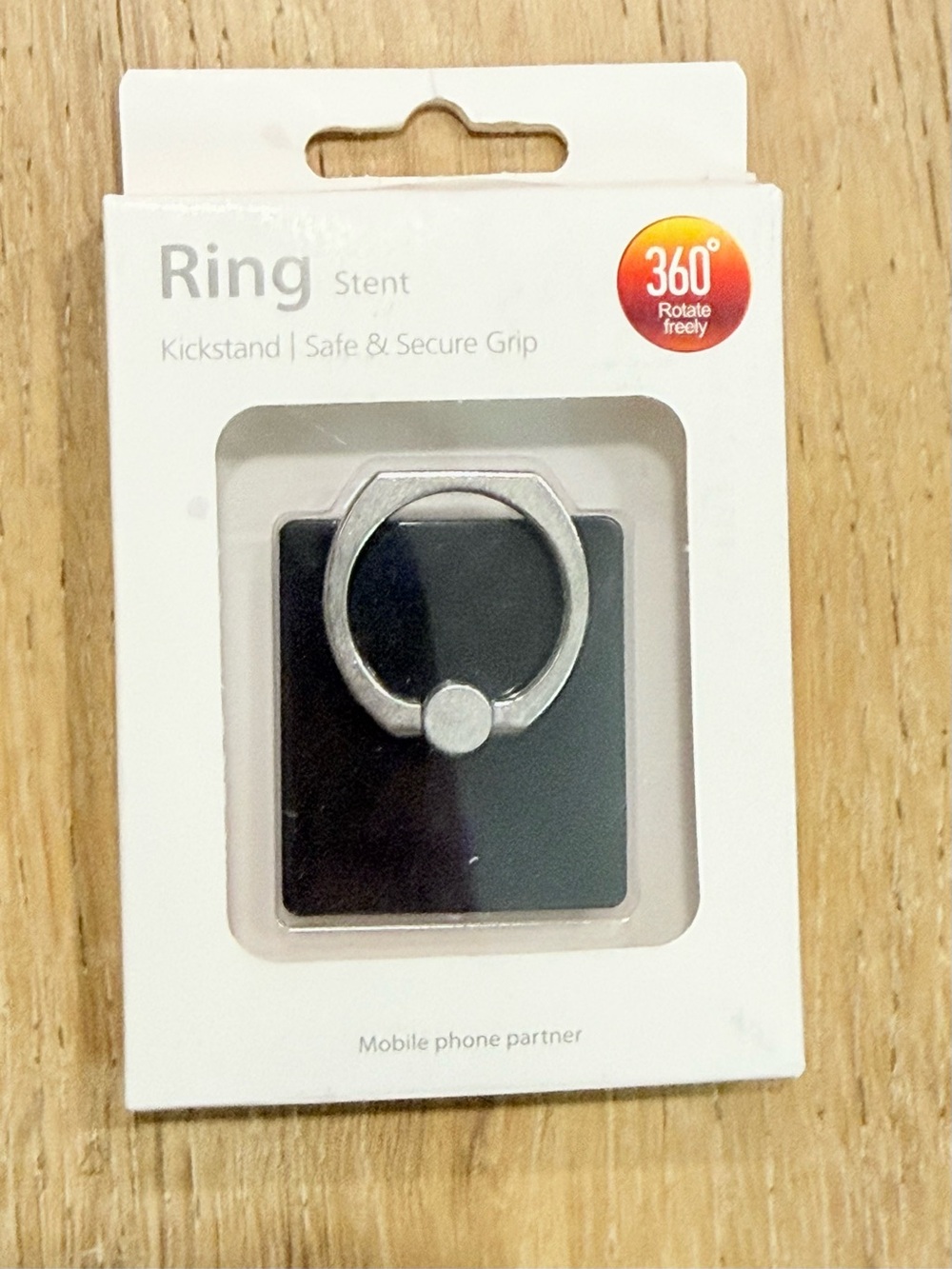 New Phone Ring Stand Black kick stand finger ring